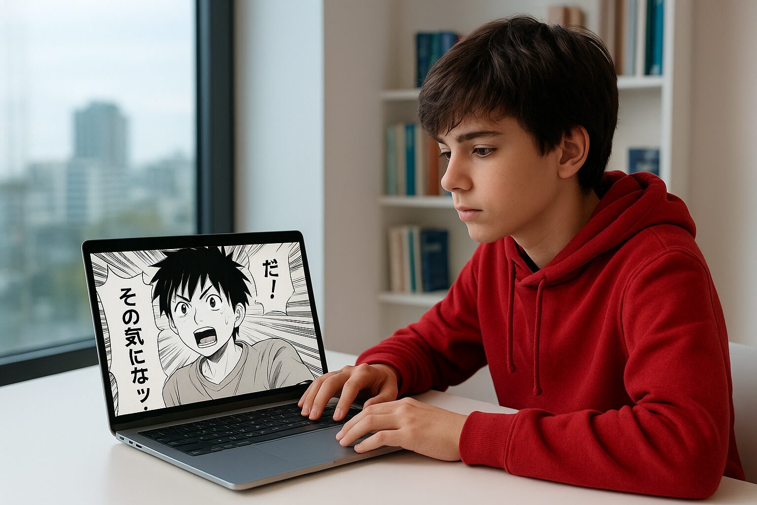 Crunchyscans ado qui regarde un manga en ligne en toute securité