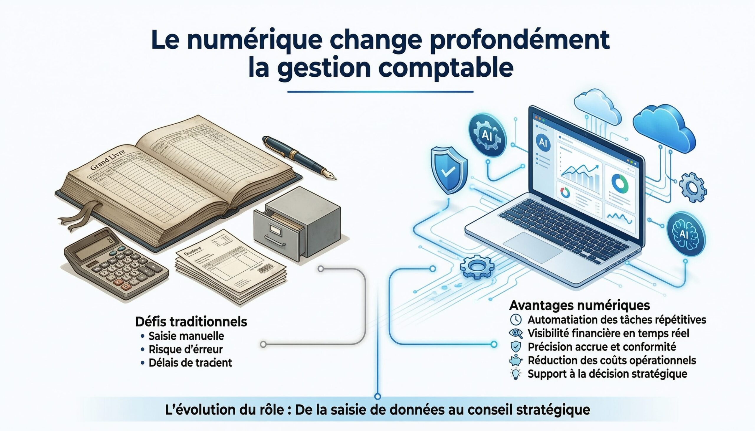 Externaliser sa comptabilité en 2026 Le numérique change profondément la gestion comptable